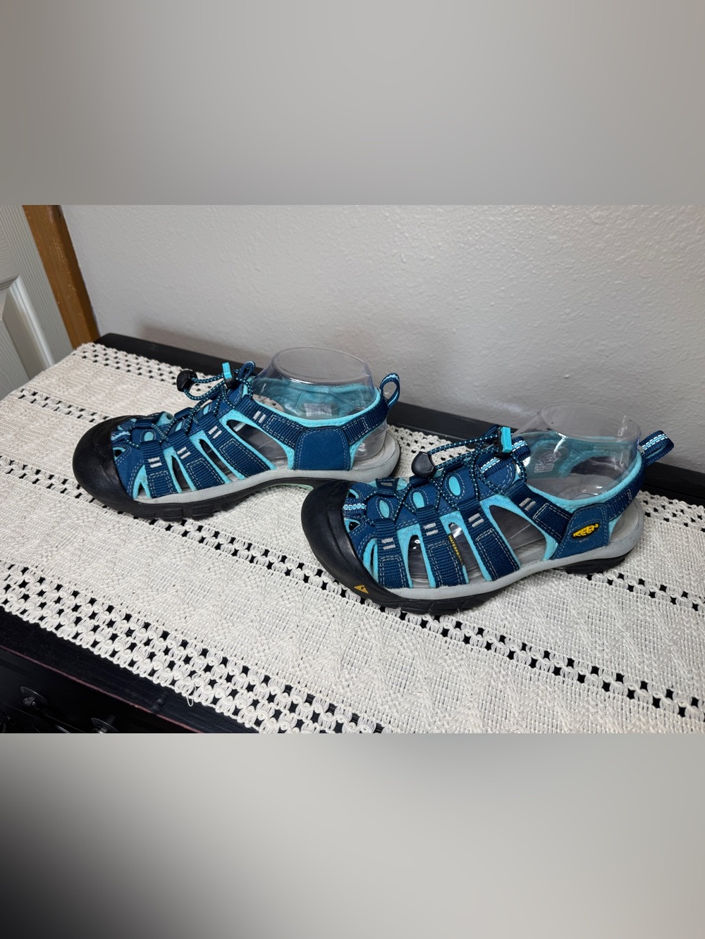 Women’s Keen Navy and Aqua Closed-Toe Sport Sandals - Picture 2 of 6